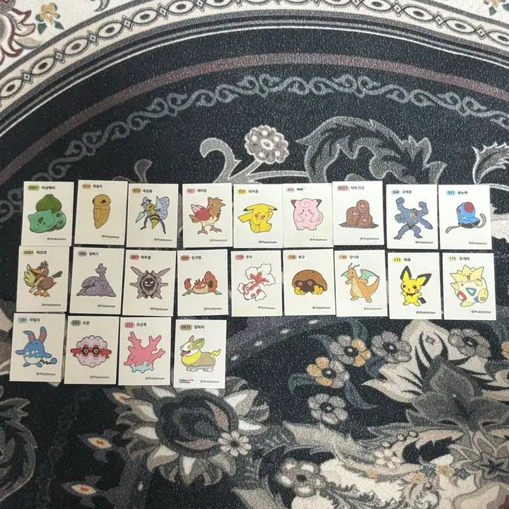 [BUNJANG] Pokemon Stickers Bundle Set (22 pcs) / 포켓몬 띠부실 일괄 22개