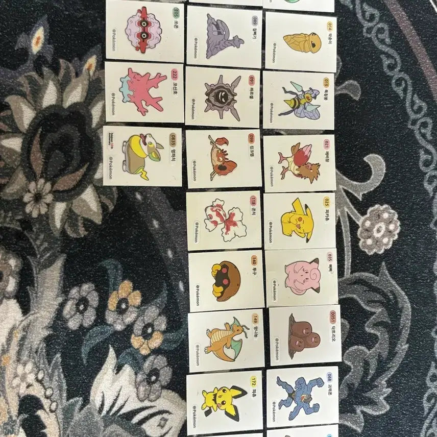 [BUNJANG] Pokemon Stickers Bundle Set (22 pcs) / 포켓몬 띠부실 일괄 22개