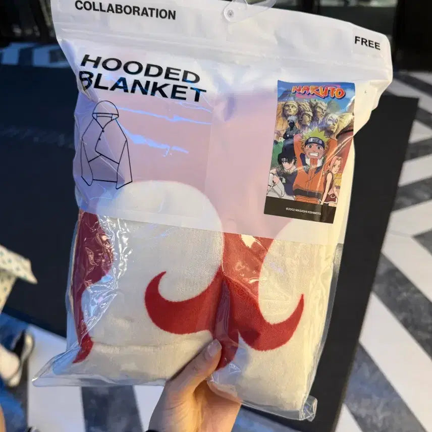 [BUNJANG] SPAO Naruto Hokage Hooded Blanket (Sealed) / (미개봉) 스파오 나루토 후드담요 호카게