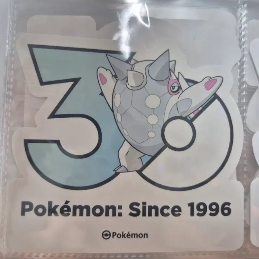 [BUNJANG] Pokemon 30th Anniversary Logo Sticker / 30주년 포켓몬 로고 스티커 우락고래