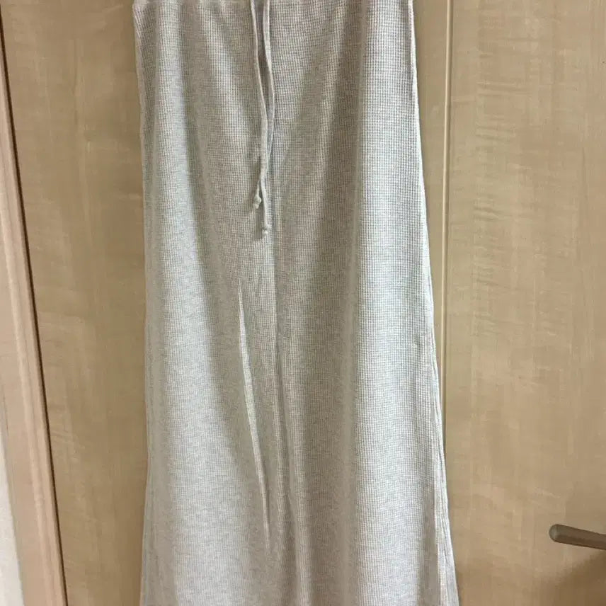 [BUNJANG] MONOHA Waffle-Knit Jersey Long Skirt / 모노하 waffle-knit jersey long skirt