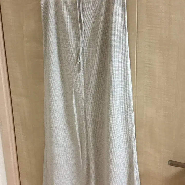 [BUNJANG] MONOHA Waffle-Knit Jersey Long Skirt / 모노하 waffle-knit jersey long skirt