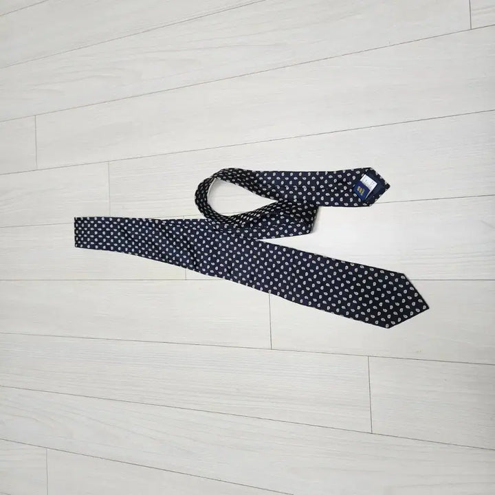 [SOLD OUT] 폴로 랄프로렌 페이즐리 패턴 실크 넥타이 네이비