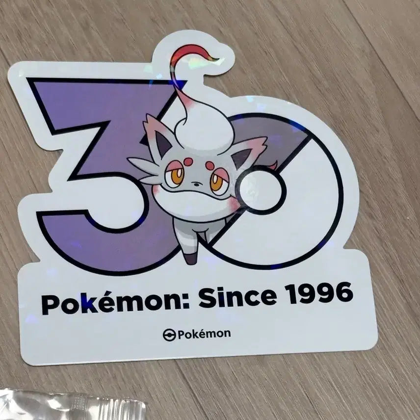 [BUNJANG] Pokemon 30th Anniversary Logo Sticker Hisuian Zoroark / 포켓몬 30주년 로고스티커 히스이조로아