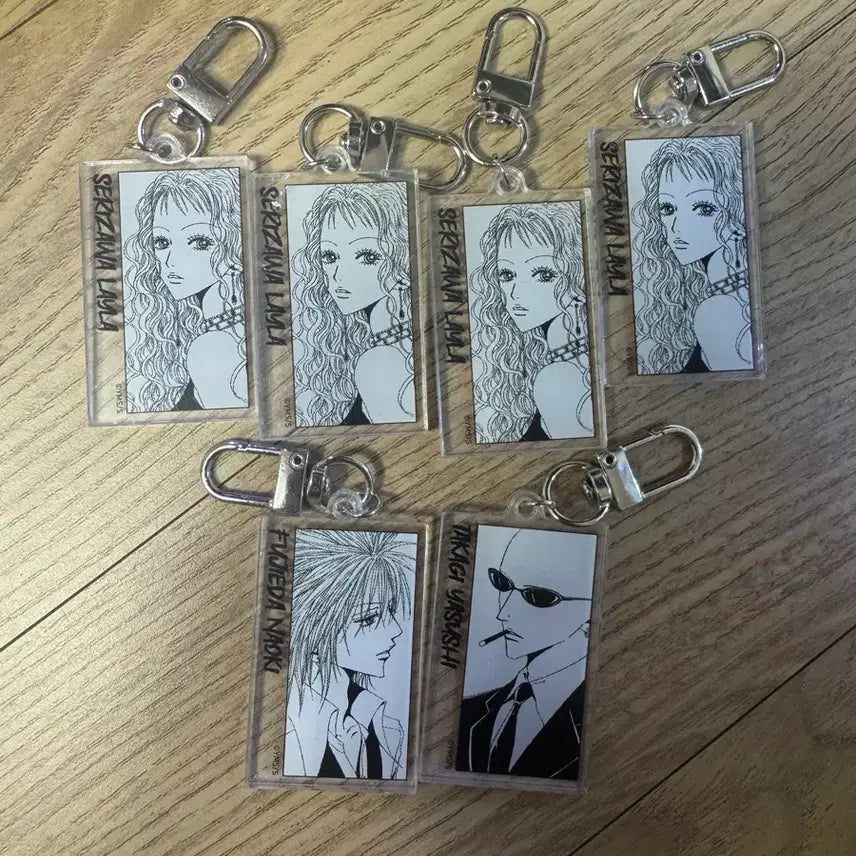 [BUNJANG] Nana Character Acrylic Keychain Set / 키링 판매