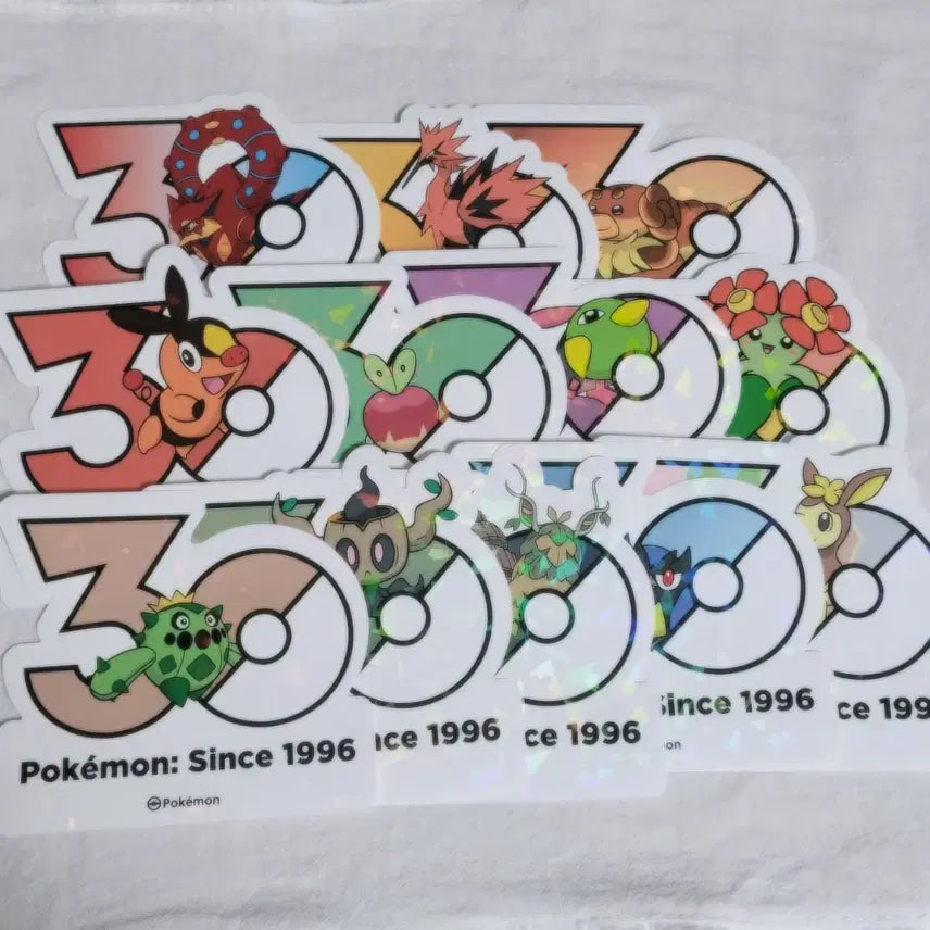 [BUNJANG] Pokemon 30th Anniversary Sticker Bundle Set / 포켓몬 30주년 스티커 일괄 원가 판매