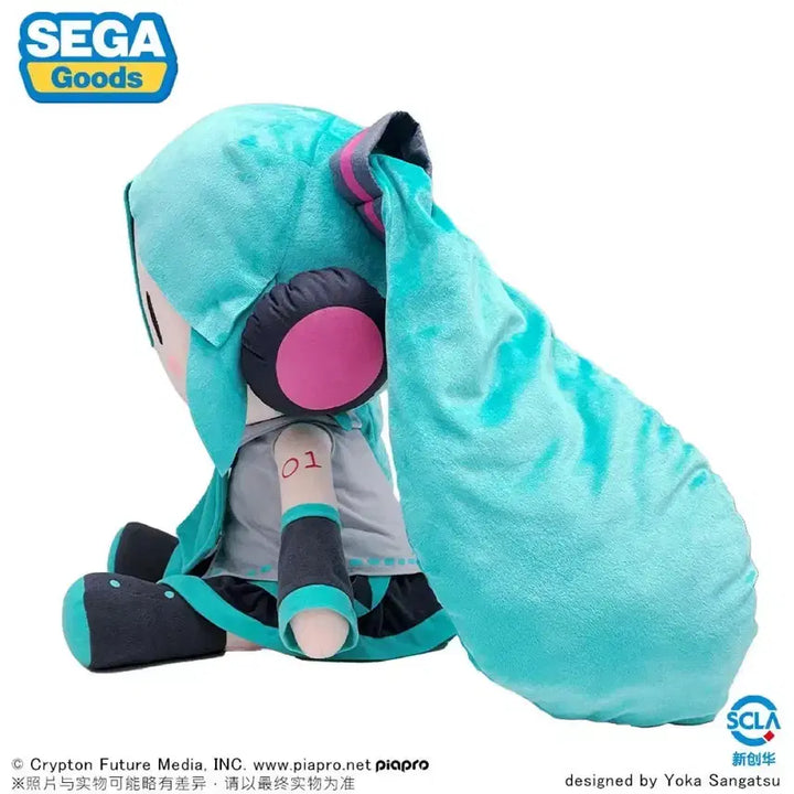 [BUNJANG] Vocaloid Hatsune Miku 50cm Large Plush Doll (Authentic) / 정품택ㅇ]세가 보컬로이드 하츠네 미쿠 50cm 대형 인형