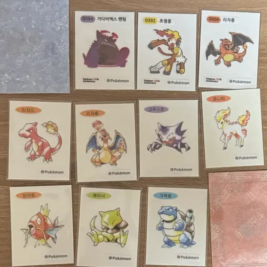[BUNJANG] Pokemon 30th Anniversary Artwork Stickers Bundle Set / 포켓몬띠부씰 30주년 아트워크 판매 및 교환