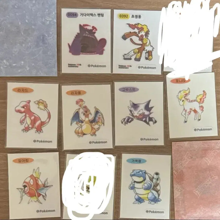 [BUNJANG] Pokemon 30th Anniversary Artwork Stickers Bundle Set / 포켓몬띠부씰 30주년 아트워크 판매 및 교환