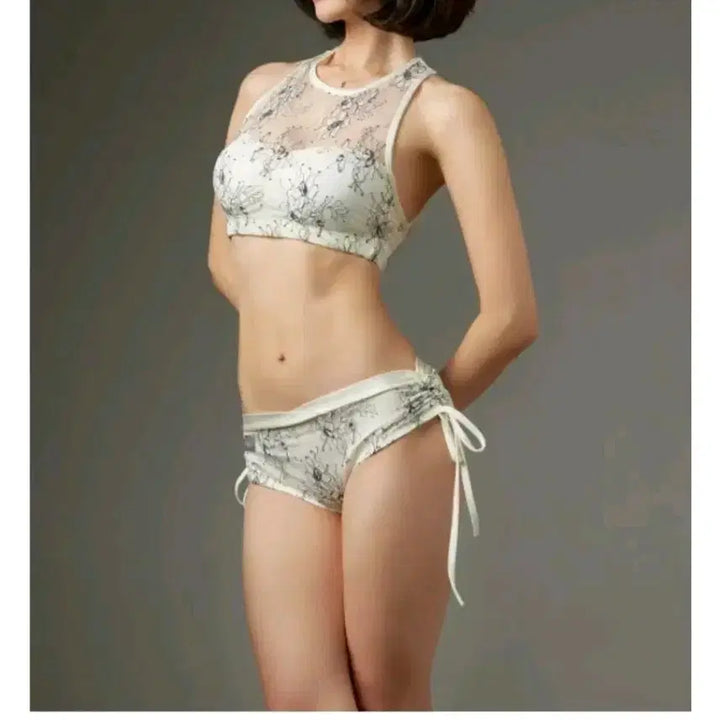 [BUNJANG] Sol Blanc Polewear (M) White Tattoo by Flower Design / 솔블랑 폴웨어(M)