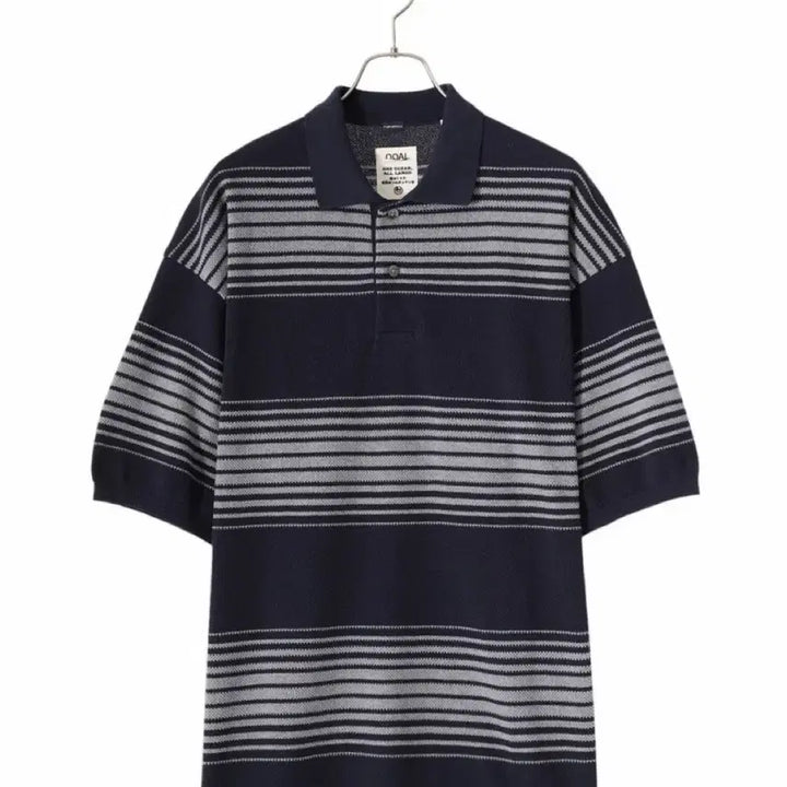 [BUNJANG] Nanamica Striped Polo Shirt Navy L / 나나미카 스트라이프 폴로셔츠 네이비 L 판매합니다.(새상품)