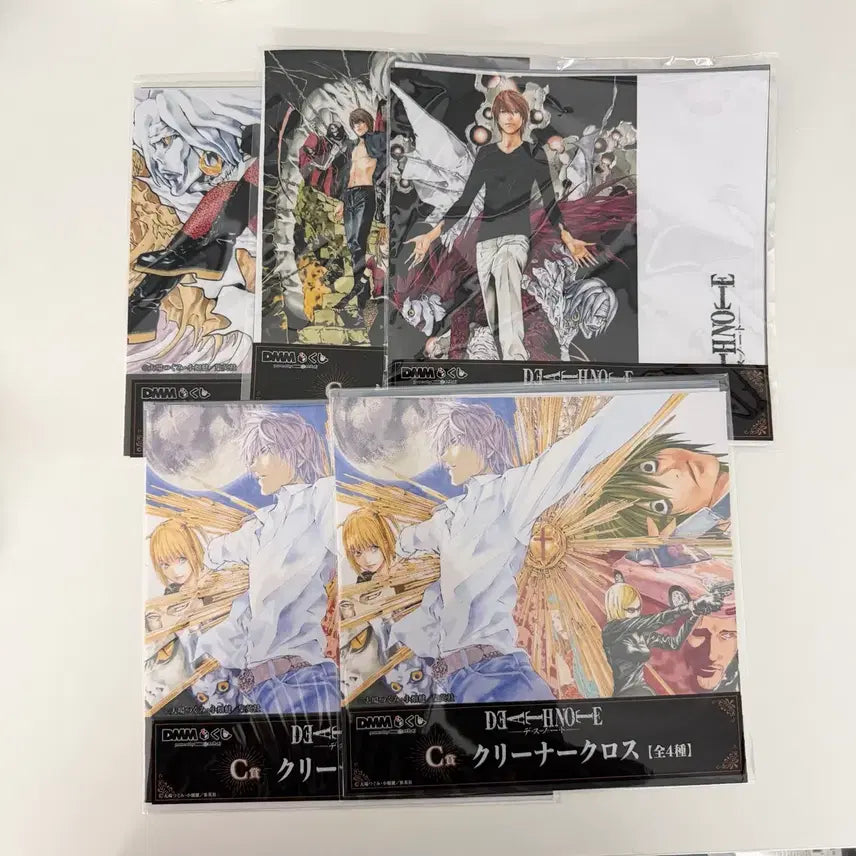 [BUNJANG] Death Note DMM Kuji Ichiban Kuji C Prize Cleaner Set (5 Types, Bundle) / 데스노트 DMM 쿠지 제일복권 C상 클리너 5종 일괄