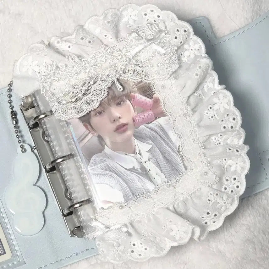 [BUNJANG] Photocard Binder with Lace Detail / 포토카드 포카 바인더 레이스 속지