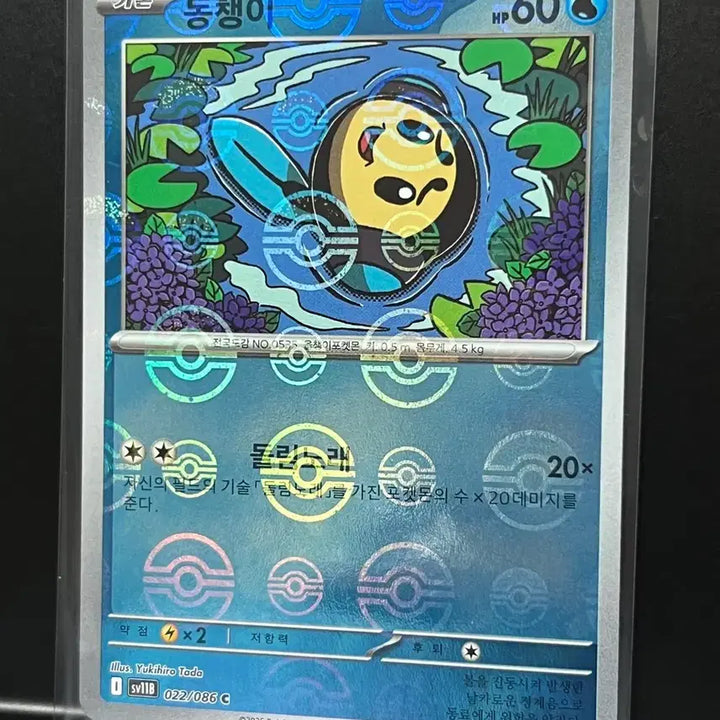 [BUNJANG] Pokemon Card Dongchaengi Master Ball (Black Bolt) / 동챙이 몬스터볼 (블랙볼트) 포켓몬 카드
