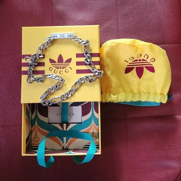 [BUNJANG] Gucci x Adidas Collaboration Chain Necklace (Limited Edition) / 구찌 아디다스 콜라보 실버 체인 목걸이(한정판)