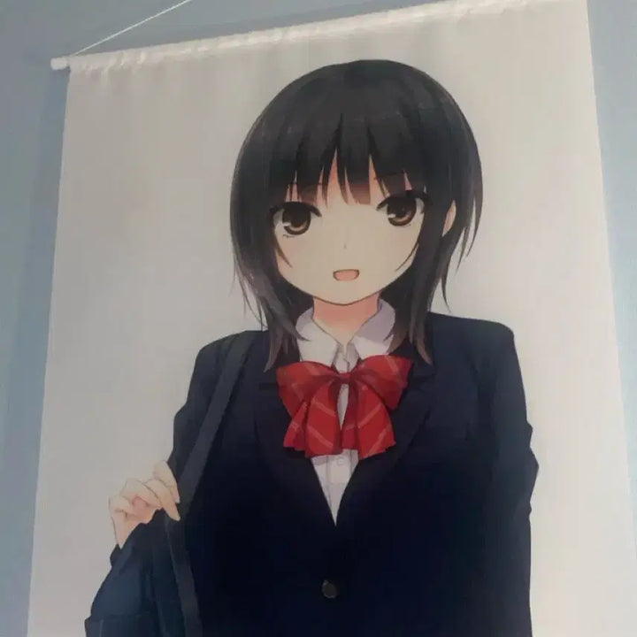 [BUNJANG] Coffee Noble Aoyama Sumika School Uniform Ver. Life-Sized Tapestry / 커피귀족 태피스트리 아오야마 스미카 교복Ver. 실제 크기 고전 미소녀