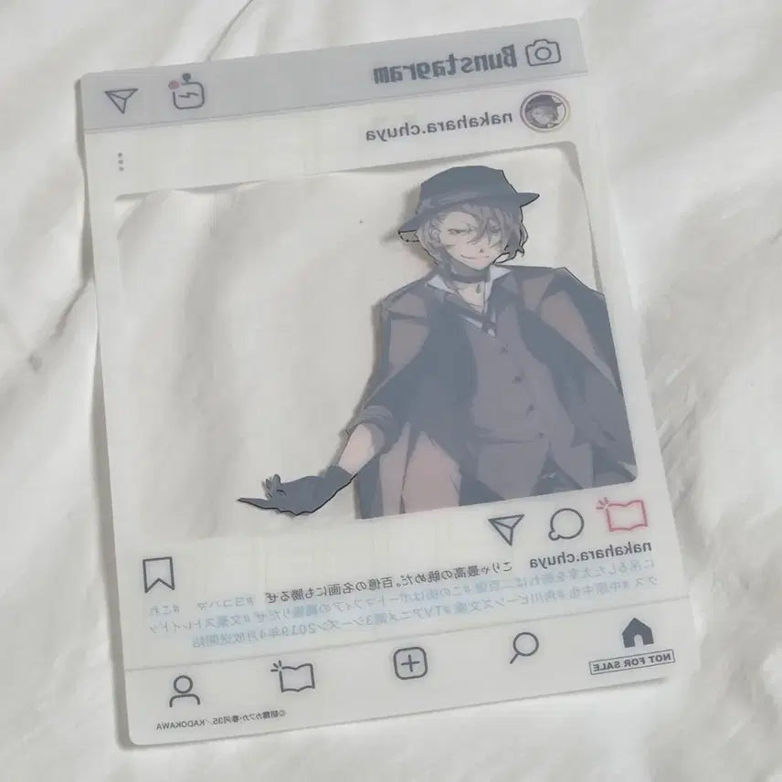 [BUNJANG] Bungo Stray Dogs Chuuya Nakahara Instagram Clear Card / 문스독 문호스트레이독스 츄야 인스타 투명카드 판매합니다