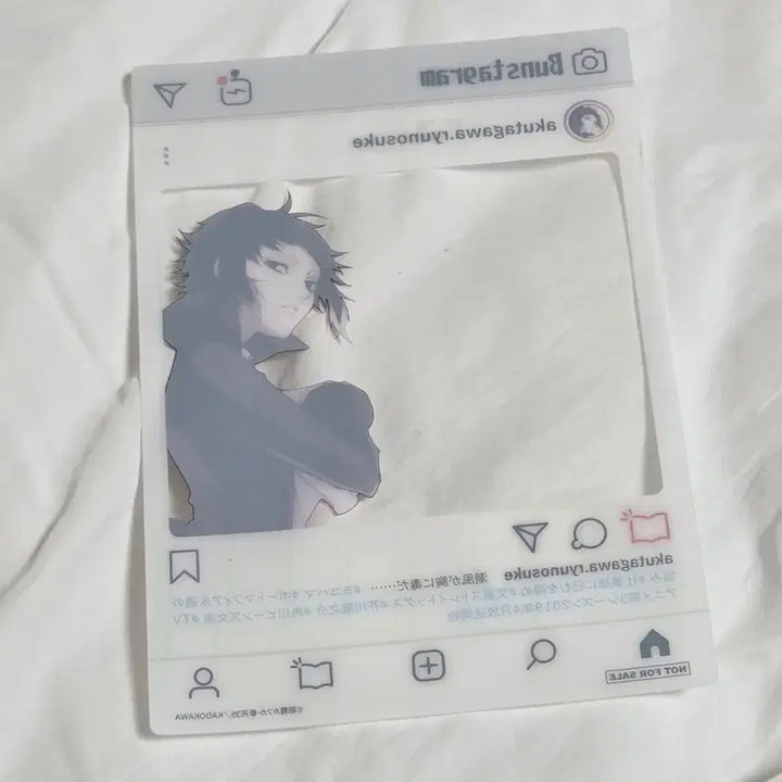[BUNJANG] Bungo Stray Dogs Akutagawa Instagram Clear Card / 문스독 문호스트레이독스 아쿠타가와 인스타 투명카드 판매합니다