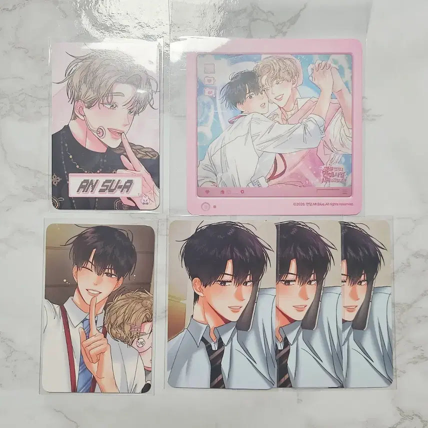 [BUNJANG] Mible Company Hyungui Omega Hyungmega Coaster + Photocard Bundle Set / 미블컴퍼니 형의오메가 형메가 코스터 + 포카 일괄