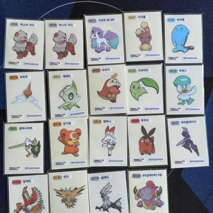 [BUNJANG] Pokemon Stickers Bundle Set / 포켓몬 띠부씰 일괄판매 및 교환