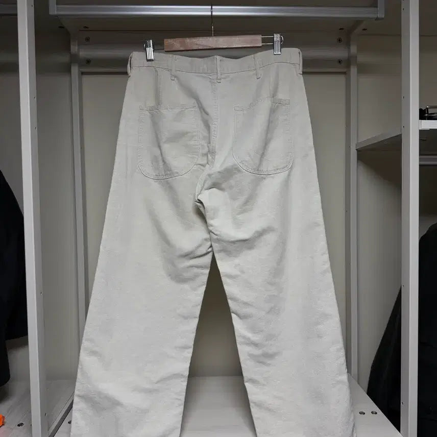 [BUNJANG] OrSlow Cotton Linen Blend Ecru Fatigue Pants Size 3 / 오어슬로우 면린넨 혼방 에크루 퍼티그 3사이즈