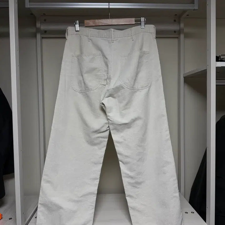[BUNJANG] OrSlow Cotton Linen Blend Ecru Fatigue Pants Size 3 / 오어슬로우 면린넨 혼방 에크루 퍼티그 3사이즈