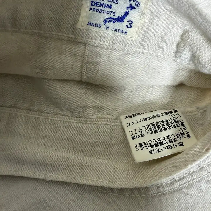 [BUNJANG] OrSlow Cotton Linen Blend Ecru Fatigue Pants Size 3 / 오어슬로우 면린넨 혼방 에크루 퍼티그 3사이즈