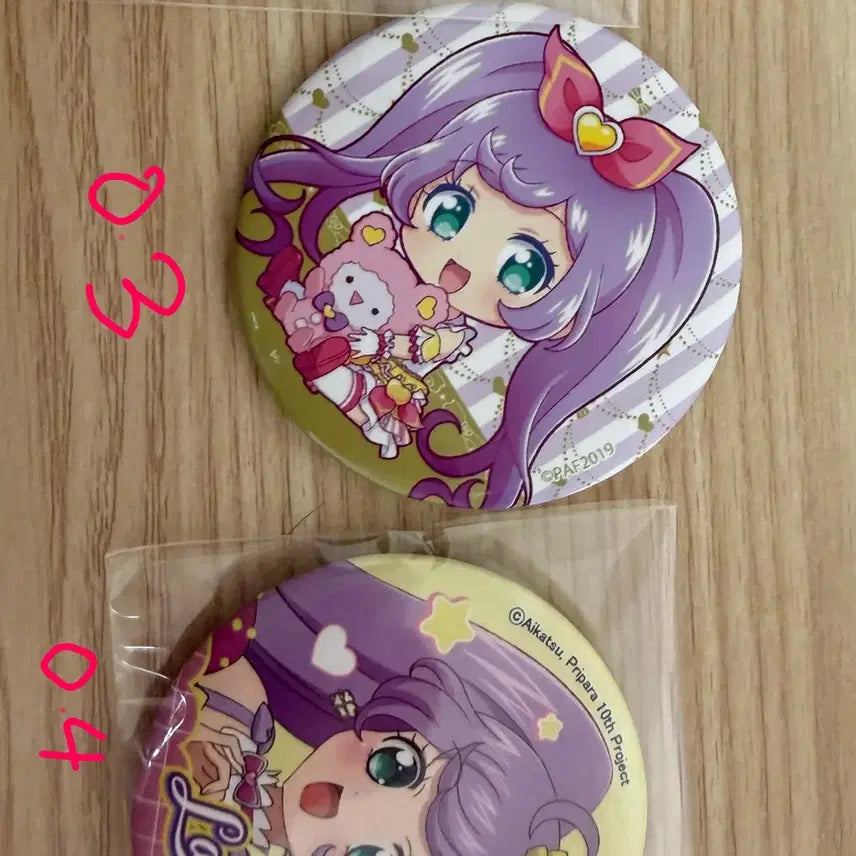 [BUNJANG] Pripara LaLa Can Badge, Gacha, Korotto / 프리파라 라라 캔뱃지,가챠,코롯토 판매 합니다