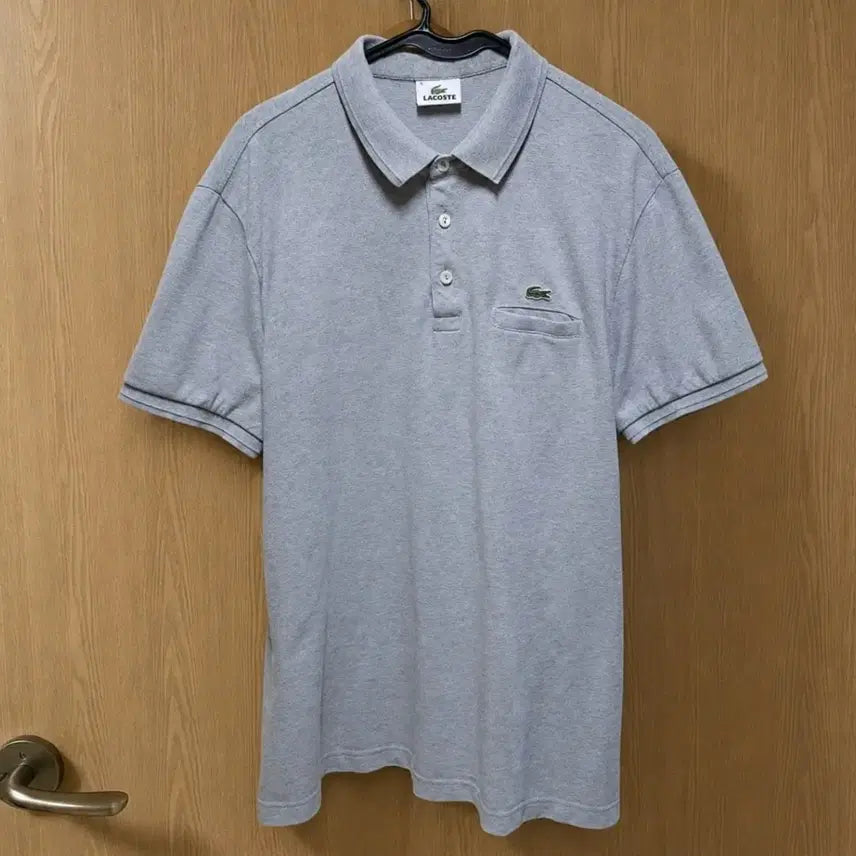 [BUNJANG] Lacoste Melange Grey Polo Shirt (105-110) / 라코스테 카라티 멜란지 그레이 105~110