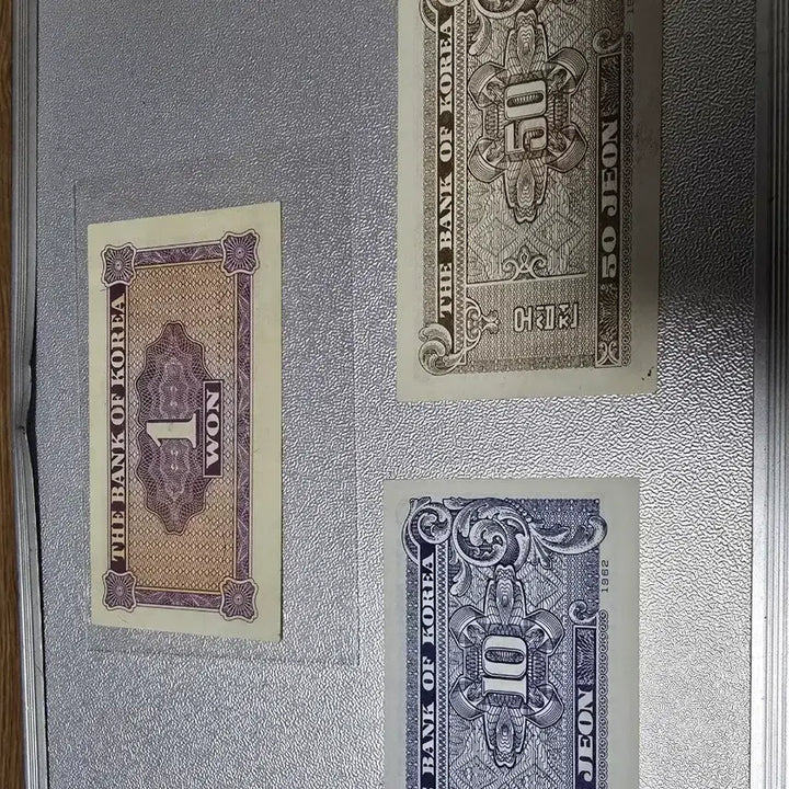 [BUNJANG] Korean Banknotes Set: 10 Jeon, 50 Jeon, 1 Won / 한국은행권 10전 50전 1원