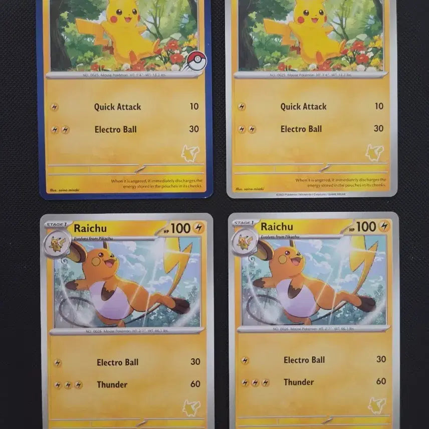[BUNJANG] Pokemon Cards North American Edition My First Battle Pikachu, Raichu / 포켓몬카드 북미판 마이 퍼스트 배틀 피카츄, 라이츄