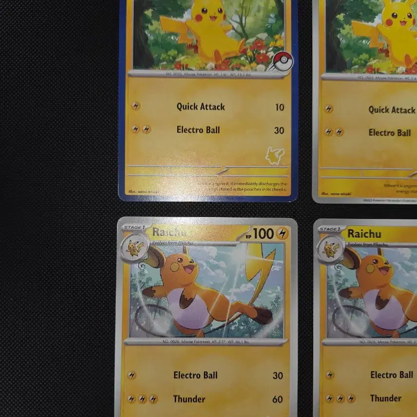 [BUNJANG] Pokemon Cards North American Edition My First Battle Pikachu, Raichu / 포켓몬카드 북미판 마이 퍼스트 배틀 피카츄, 라이츄