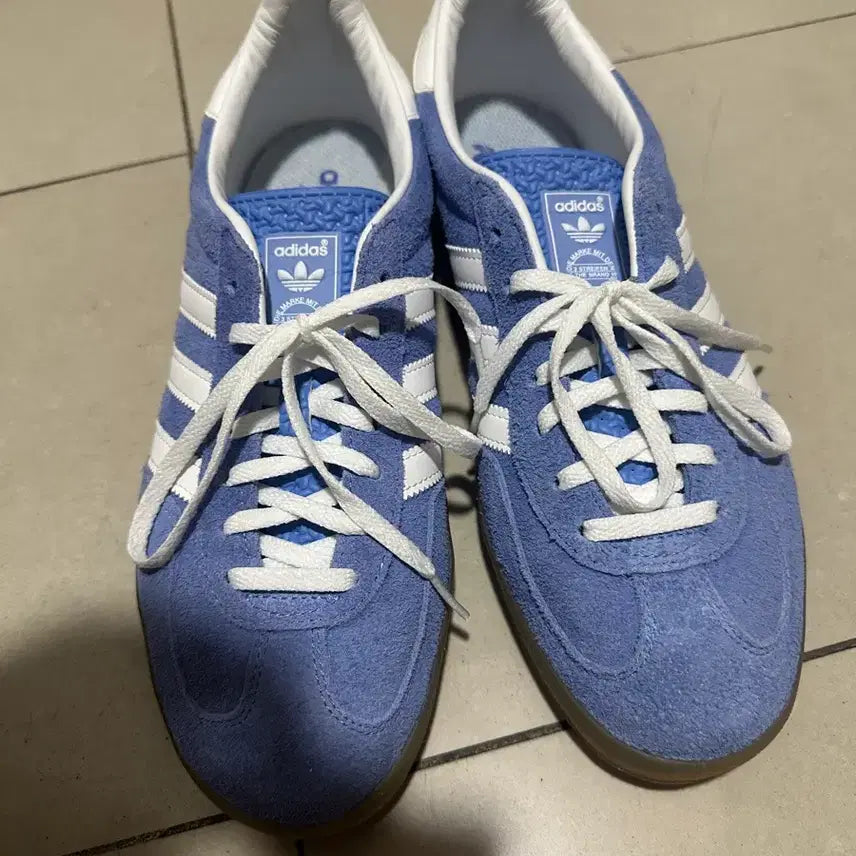[BUNJANG] Adidas Gazelle Indoor Blue Cloud White 285 / 아디다스 가젤 인도어 블루 클라우드 화이트 285
