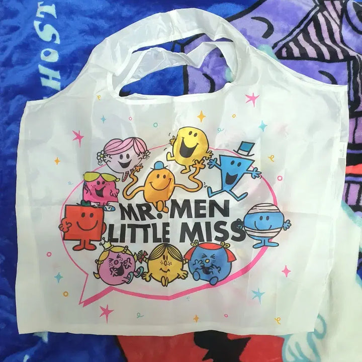 [BUNJANG] Mr. Men &amp; Little Miss Shopping Basket Bag / 미스터맨&amp;리틀미스 장바구니 쇼핑백