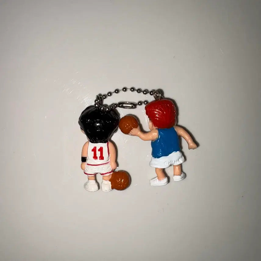 [BUNJANG] Slam Dunk Rukawa Kaede &amp; Sakuragi Hanamichi Figure Keychain Set / 슬램덩크 서태웅 강백호 루카와 카에데 사쿠라기 하나미치 피규어 키링