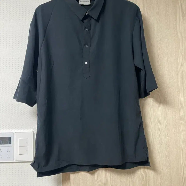 [SOLD OUT] 솔리드옴므 반팔 카라티 블랙, 50사이즈