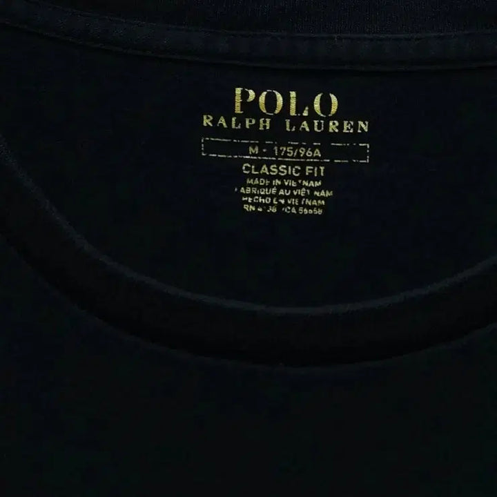 [BUNJANG] Polo Ralph Lauren Black Short Sleeve T-Shirt / POLO 폴로 랄프로렌 블랙 반팔 티셔츠 100
