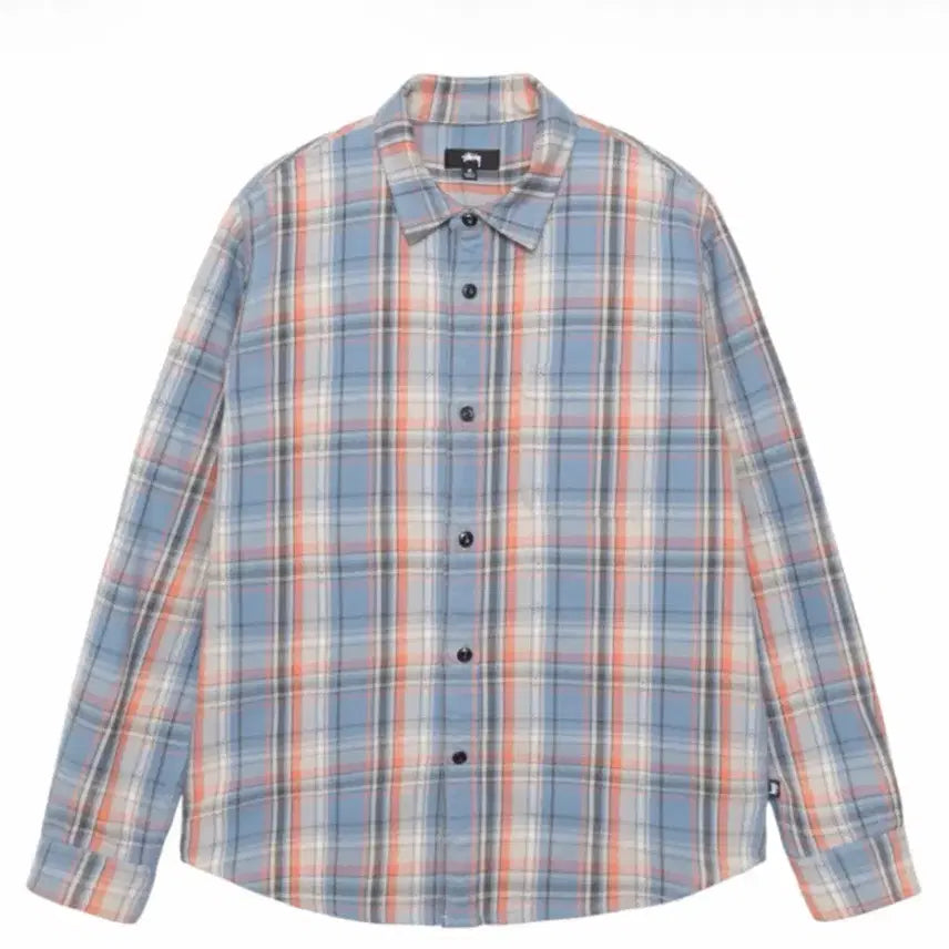 [BUNJANG] Stussy Dan Washed Cotton Plaid Shirt Blue XL / 스투시 단 워시드 코튼 플레이드 셔츠 블루 XL