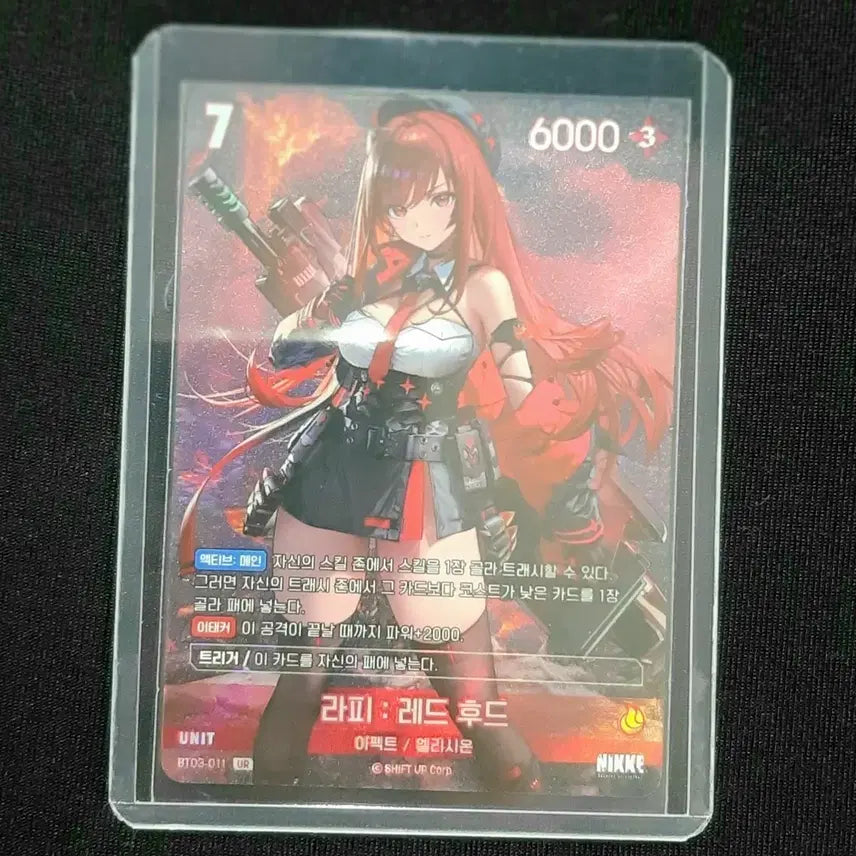 [BUNJANG] Nikke Rapha Red UR Card / 니케 라피 레드 후드 BT03-011 UR 카드