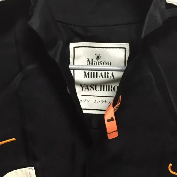 [BUNJANG] Miharayasuhiro Double Neck Shirt L Black / 미하라야스히로 더블넥 셔츠 L
