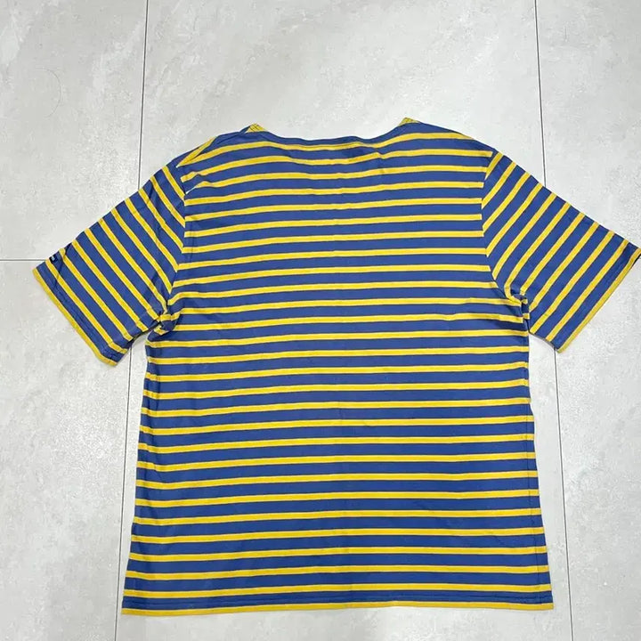 [BUNJANG] Saint James Le Bon Short Sleeve T-Shirt Blue/Yellow L / [세인트제임스] 르방 반팔티 블루/옐로우 L