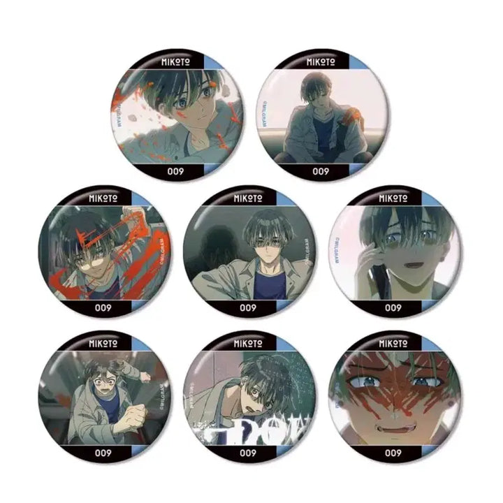 [BUNJANG] Milligram Kayano Mikoto 2nd Pass MV Double Can Badge Acrylic Goods Card Set / 밀그램 카야노 미코토 2심 더블 MV 캔뱃지 아크릴 굿즈 카드
