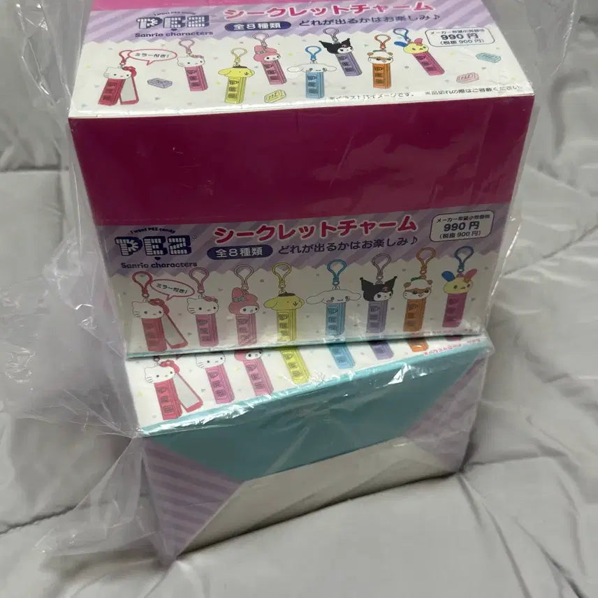 [BUNJANG] PEZZ Sanrio Characters 8 Types Mirror Keyring Set / 풀박스) 페즈 산리오 캐릭터즈 8종 거울 키링 헬로키티 우사하나 쿠리링