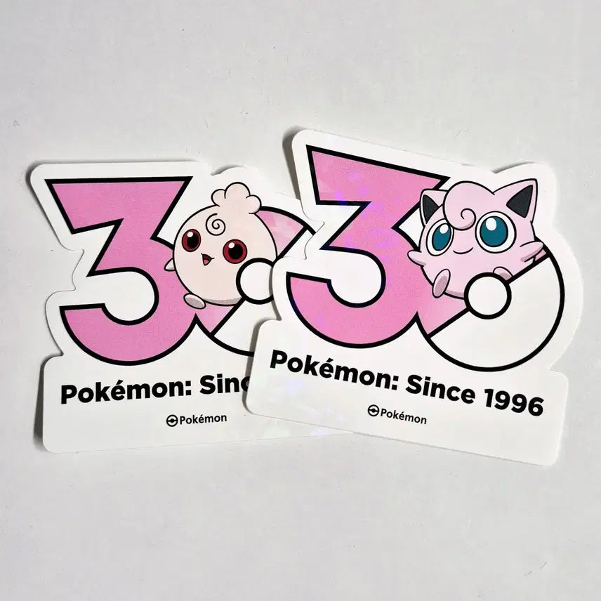 [BUNJANG] Pokemon 30th Anniversary Logo Sticker - Chikorita / [판매/교환] 포켓몬 30주년 로고 스티커 푸푸린 푸린