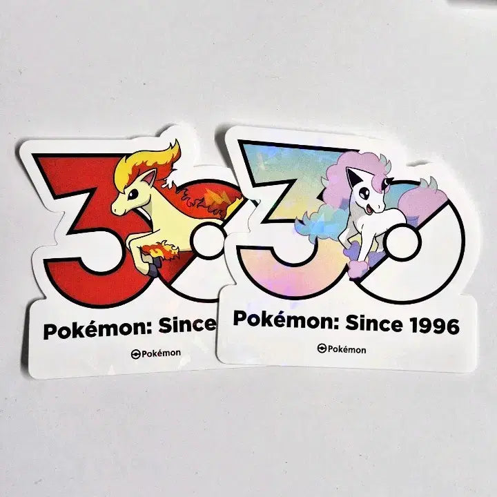 [BUNJANG] Pokemon 30th Anniversary Logo Sticker Set - Ponyta / Galarian Form / [판매/교환] 포켓몬 30주년 로고 스티커 포니타/가라르