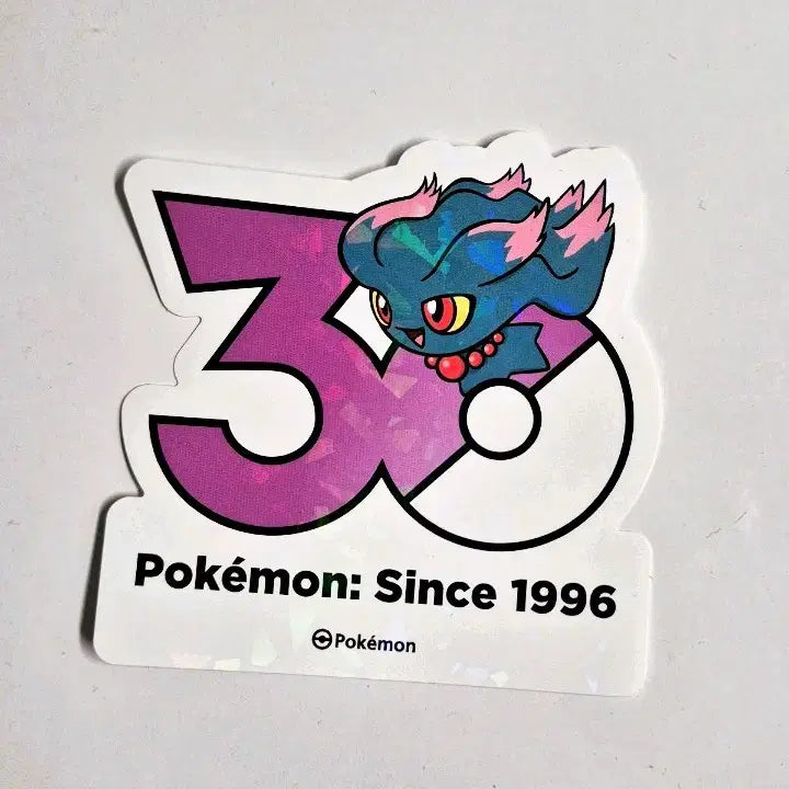 [BUNJANG] Pokemon 30th Anniversary Logo Sticker - Mamoswine / [판매/교환] 포켓몬 30주년 로고 스티커 무우마