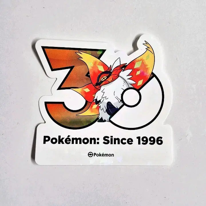 [BUNJANG] Pokemon 30th Anniversary Logo Sticker - Ground Wings / [판매/교환] 포켓몬 30주년 로고 스티커 땅을 기는 날개
