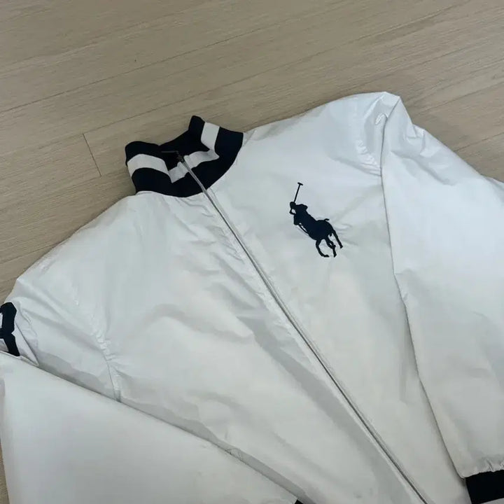 [BUNJANG] Polo Ralph Lauren White Windbreaker Zip-Up / 폴로 랄프로렌 화이트 바람막이 집업