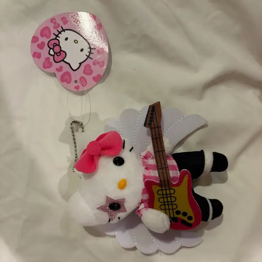 [BUNJANG] Sanrio Hello Kitty Rockstar Angel Leopard Gyaru Kitty Doll Keychain (Unused) / 미사용정품)산리오 헬로키티 락스타 엔젤 호피 갸루키티 인형 키링