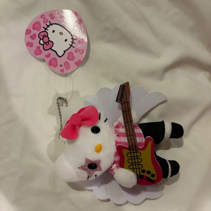 [BUNJANG] Sanrio Hello Kitty Rockstar Angel Leopard Gyaru Kitty Doll Keychain (Unused) / 미사용정품)산리오 헬로키티 락스타 엔젤 호피 갸루키티 인형 키링